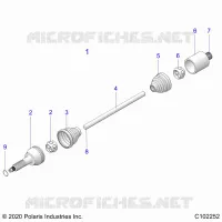 TREN, REAR DRIVE SHAFT