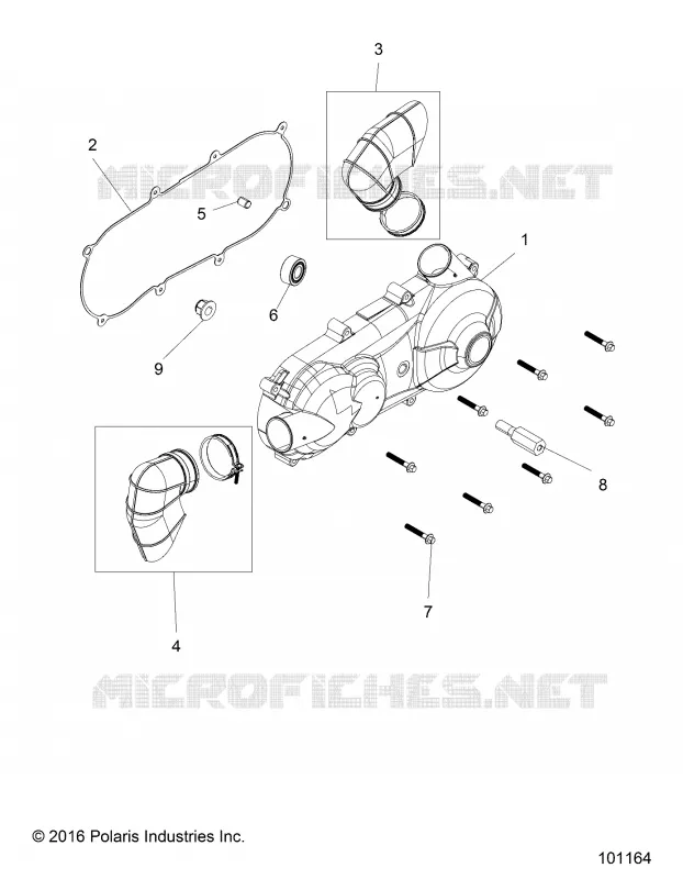 TREN, CLUTCH COVER AND DUCTING