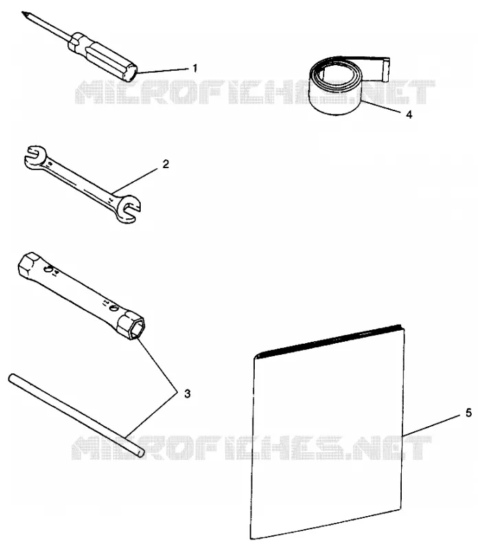 KIT DE HERRAMIENTA LITE GT 0973133 and EUROPEAN LITE GT E973133 (4938253825A014)