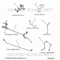 ELECTRICA, WIRE HARNESSES, HOOD/JUMPERS, GPS
