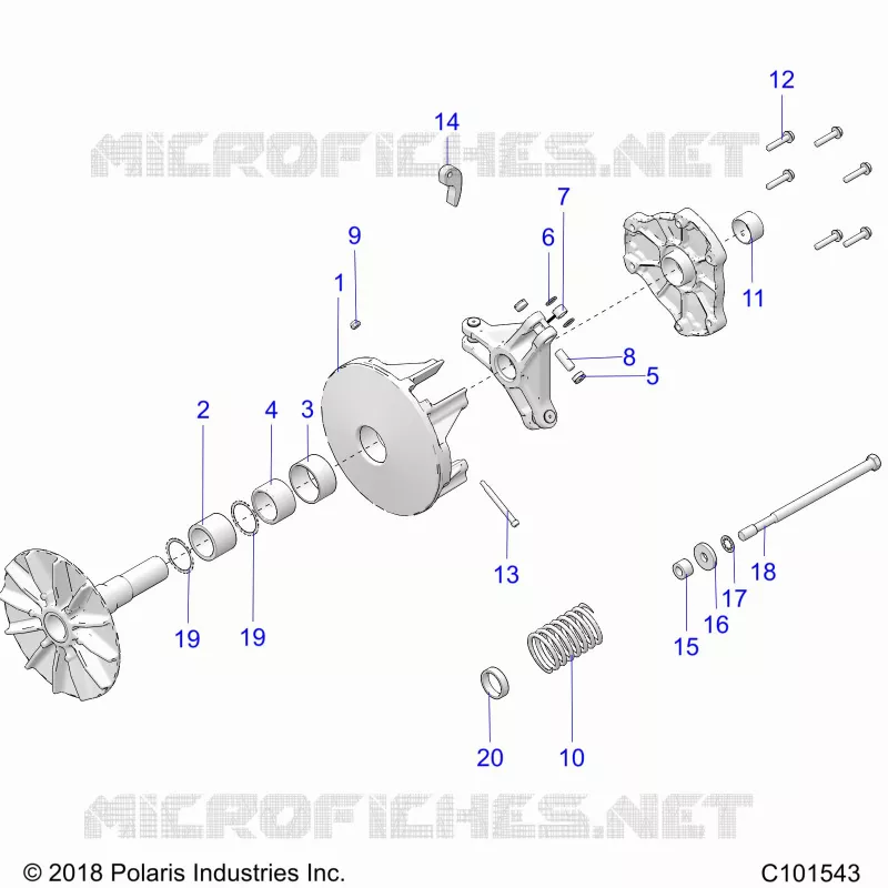 TREN, PRIMARY CLUTCH
