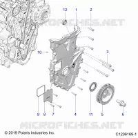 MOTOR, FRONT COVER ASSEMBLY