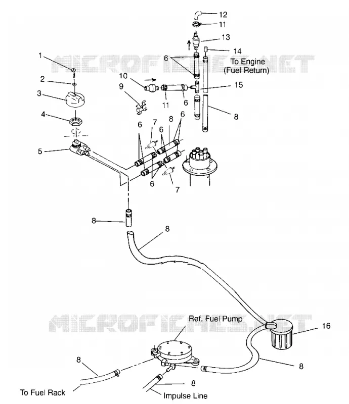 SISTEMA DE COMBUSTIBLE SL 650 B954058 (4930483048A010)