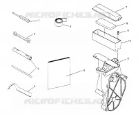 KIT DE HERRAMIENTA 500 CARB 0962764, 500 CARB SKS 0962564, EUROPEAN 500 CARB SKS E962 (4931873187B009)