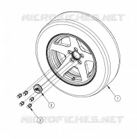 RUEDAS, OPCIONES, RUEDA, 14 INCH POLISHED ALUMINUM 5 BOLT