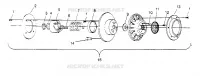 accionado de embrague ASSEMBLY RXL TOURING 0950869 (4928982898C005)