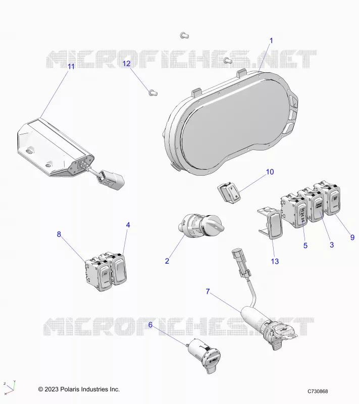 ELECTRICA, DASH INSTRUMENTS
