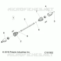 TREN, REAR HALF SHAFT