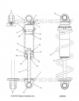 SUSPENSION, CHOQUE FRONTAL TRACK (BLACK COIL OVER)