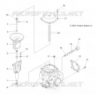 MOTOR, CARBURADOR UPPER