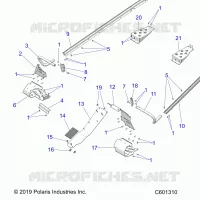 CHASSIS, PROTECCIÃ³N DEL EMBRAGUE, FOOTRESTS, TUNNEL GRIPS