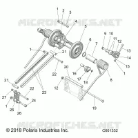 SUSPENSION, TRASERO ARM PAR