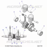 ENGINE, PISTON AND CIGUEÑAL