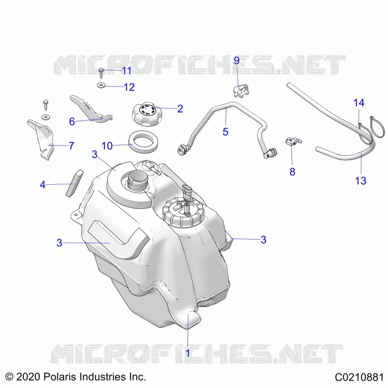 SISTEMA DE COMBUSTIBLE, FUEL TANK ASM.