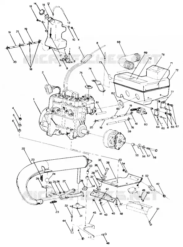 MONTAJE DEL MOTOR 400 (4912701270019A)