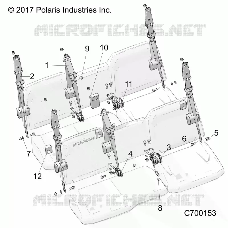 ASIENTO BELT MOUNTING