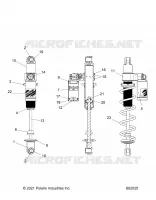 SUSPENSION, SHOCK TRASERO TRACK, VELOCITY 7045537