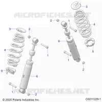 SUSPENSION TRASERA SHOCK AND MOUNTING