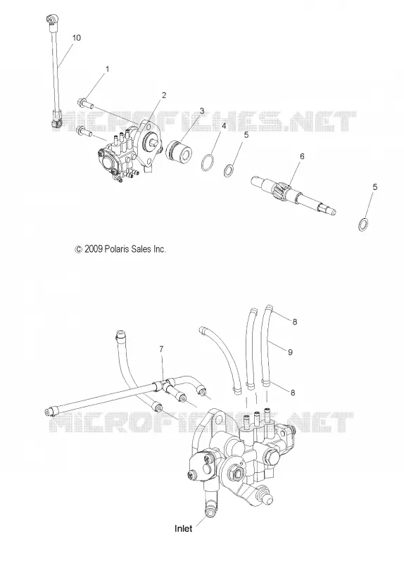 BOMBA DE ACEITE and LINES