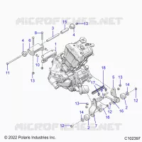 MOTOR, MOUNTING & LONG BLOCK