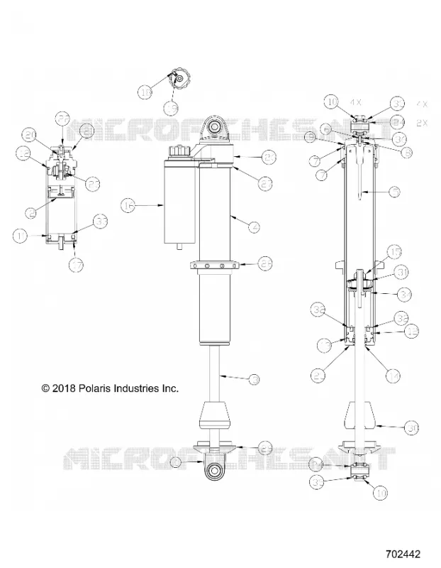 SUSPENSIÃ“N DELANTERA SHOCK INTERNALS
