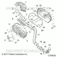 DRIVE TRAIN, TAPA DEL EMBRAGUE AND DUCTING
