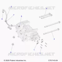 TREN, GEARCASE, REAR, MOUNTING