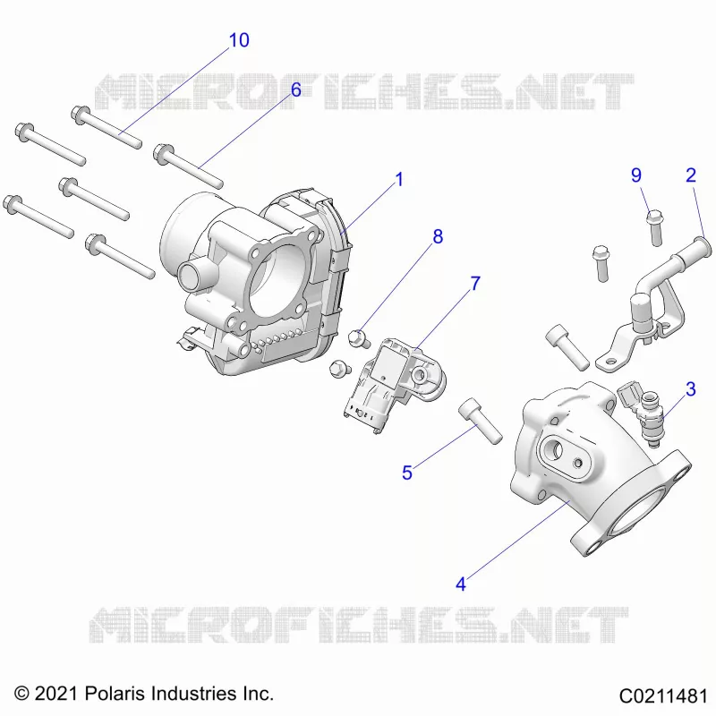 ENGINE, CUERPO DE MARIPOSA AND FUEL RAIL