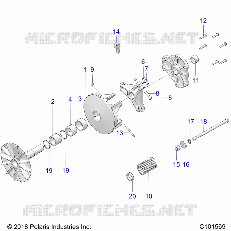 TREN, PRIMARY CLUTCH