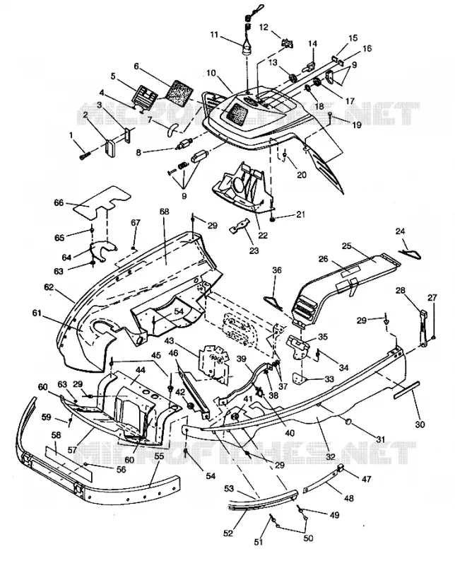 NOSEPAN y consola ASSEMBLY LITE GT E943133 (49273527350003)