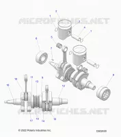 ENGINE, PISTON AND CIGUEÑAL
