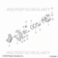 BRAKES, BRAKE PINZA FRENO DELANTERA