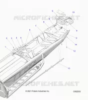 CHASIS, REAR, MISC. COVERS AND SNOWFLAP
