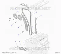 LA CADENA DE LEVAS AND TENSIONER