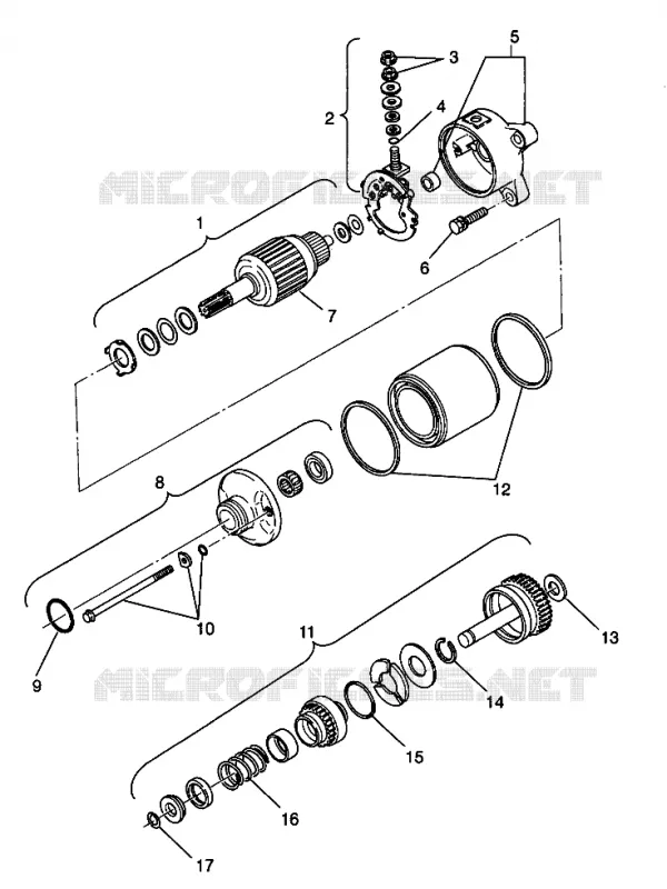 MOTOR DE ARRANQUE Magnum 2X4 W98AA42A (4945524552D005)