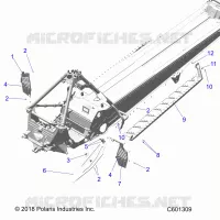 CHASSIS, PROTECCIÃ³N DEL EMBRAGUE, FOOTRESTS, AND RUNNING BOARDS