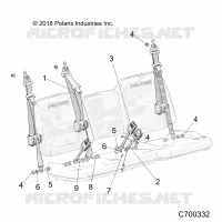 ASIENTO BELT AND MOUNTING