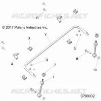 SUSPENSIÃ“N DELANTERA STABILIZER BAR- R19RSU99A9/AD/B9/BD (C700032)
