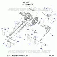 SUSPENSION, TRASERO ARM PAR