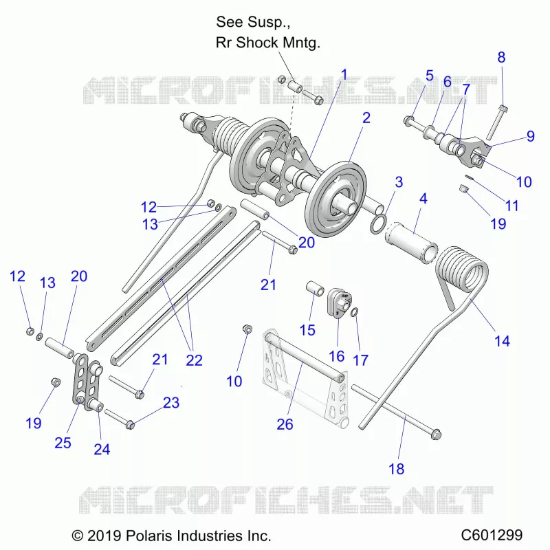 SUSPENSION, TRASERO ARM PAR