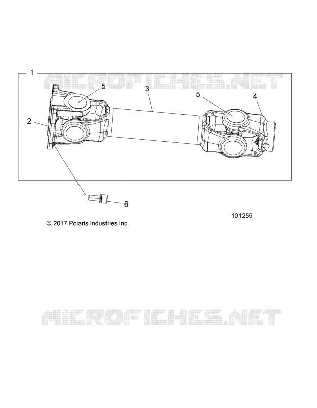 TREN, PROP SHAFT, REAR