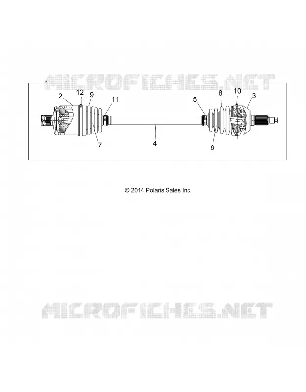 TREN, REAR HALF SHAFT