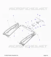 CHASIS, REAR RACK AND HITCH