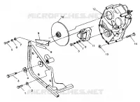 CAJA DE ENGRANAJES/FRENO TRASERO MOUNTING