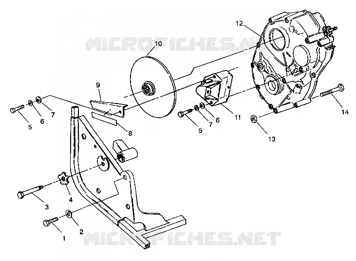CAJA DE ENGRANAJES/FRENO TRASERO MOUNTING
