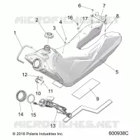 SISTEMA DE COMBUSTIBLE, FUEL TANK ASM.