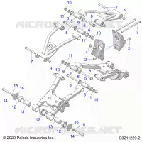 SUSPENSION TRASERA CONTROL ARM, MOUNTING