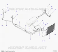 AIRE ACONDICIONADO CONDENSER AND HOSE ROUTINGS