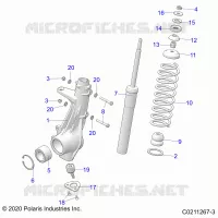 SUSPENSION, PUNTAL DELANTERO