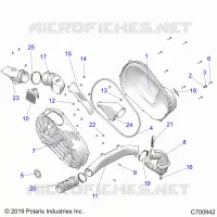 TREN, CLUTCH COVER AND DUCTING